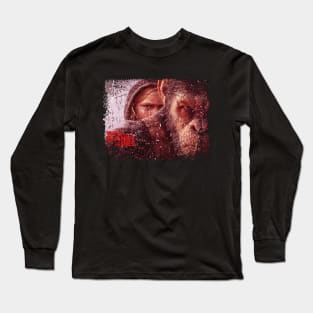 Simian Struggle Pay Tribute to the Intense Action and Cinematic Excellence of War for the Apes Long Sleeve T-Shirt